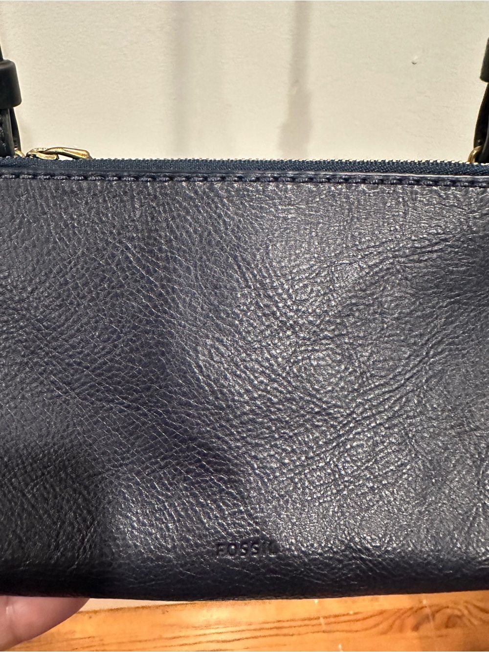 Fossil Black Leather Crossbody Wallet Bag - Picture 5 of 10
